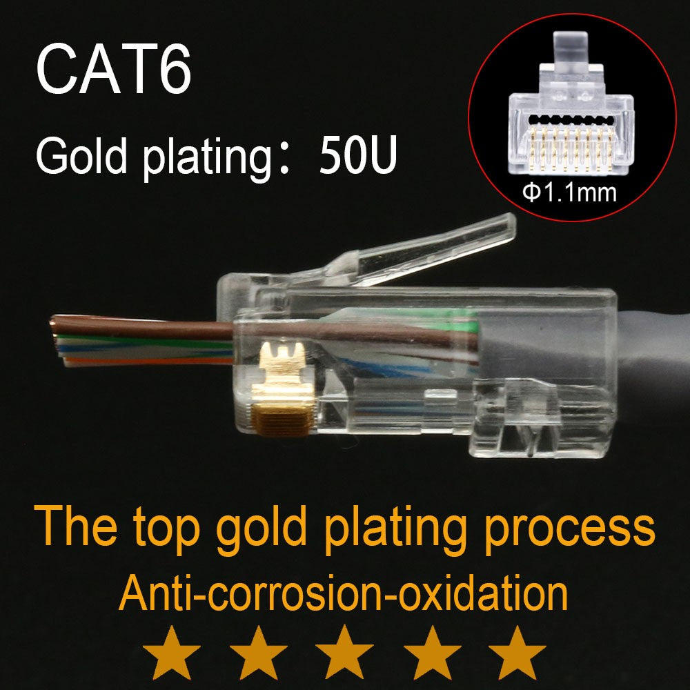 Conector xintylink rj45 cat6 50U/6U cable ethernet enchufe rg45 cat5e utp 8P8C rj 45 cat 6 red lan modulable jack cat5 keystone