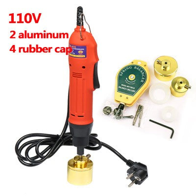 ZONESUN Máquina taponadora manual Taponadora de botellas de aceite de humo de plástico con tornillo (10-30 mm)