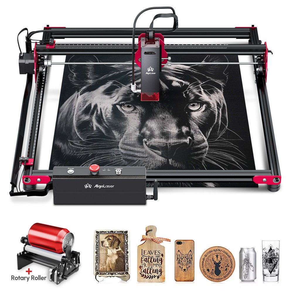 Router CNC de Escritorio Algolaser para Principiantes, 12000 mm/min, Kit DIY, 5W 10W, Conexión con Teléfono, Máquina de Grabado Multifunción para Trabajar la Madera