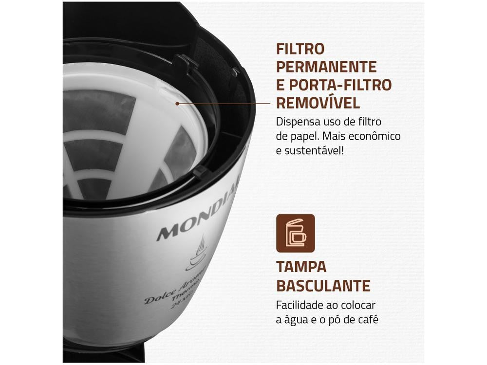 Cafetera eléctrica Mondial Dolce Aroma Thermo, 110V