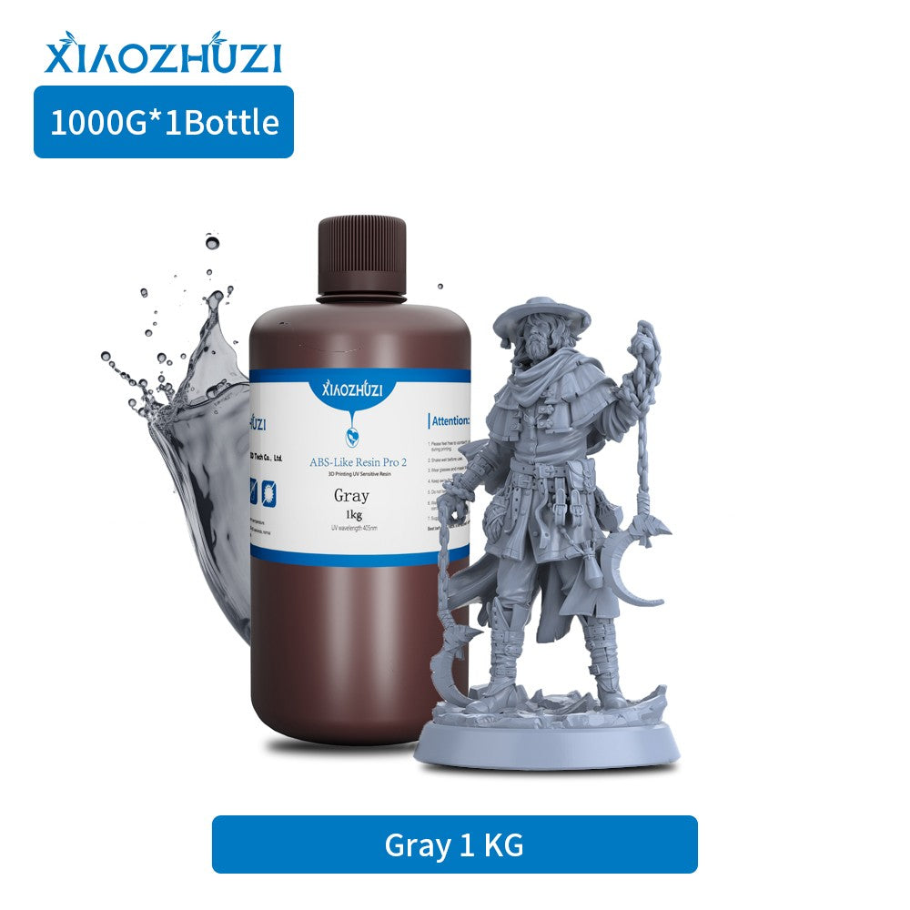 XiaoZhuzi-resina ABS de curado con luz 405nm UV Conjure impresión 3D fotopolímero resina Anycubic/Elegoo LCD DLP impresora 3D
