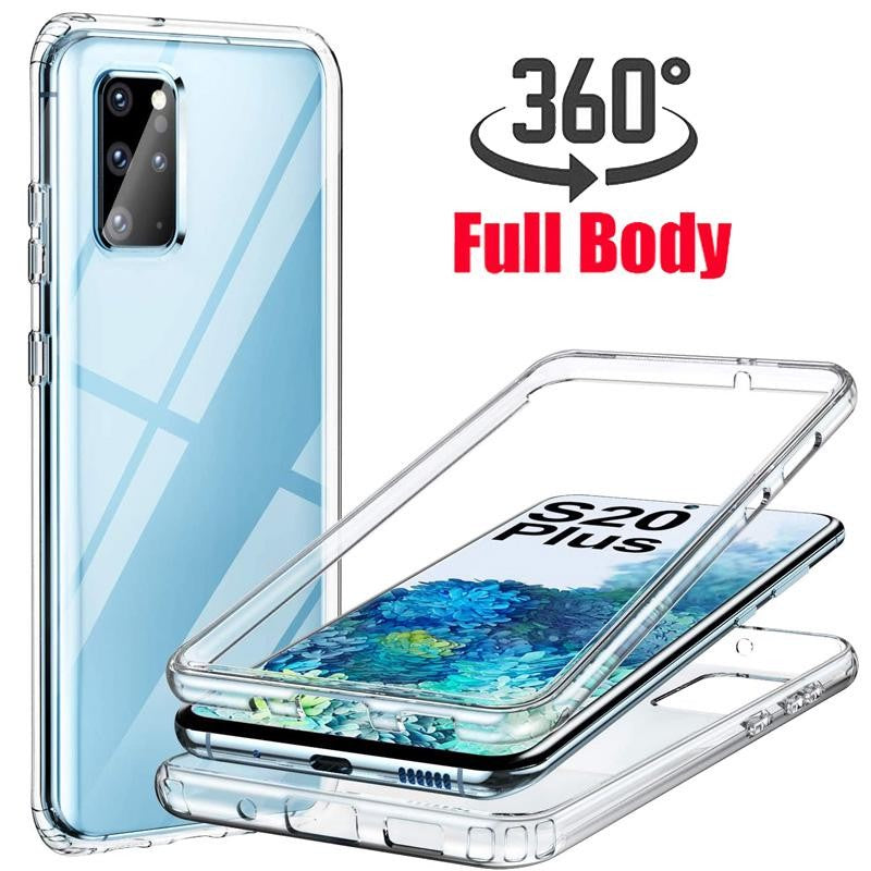 360 PC de cuerpo completo + funda protectora de TPU para Samsung Galaxy S22 S23 S21 S20 FE Ultra Plus S10 S9 S8 Plus Note 20 10 8 9
