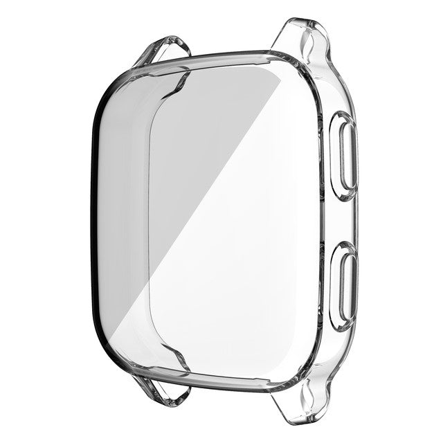 Funda galvanizada de TPU para Garmin Venu SQ, Protector de pantalla de parachoques de música