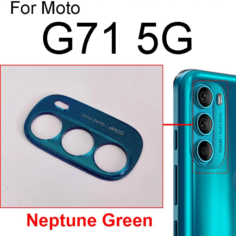 Lente de cristal para cámara trasera para Motorola Moto G71 5G XT2169-2, lente de cristal para cámara trasera con adhesivo, piezas de repuesto