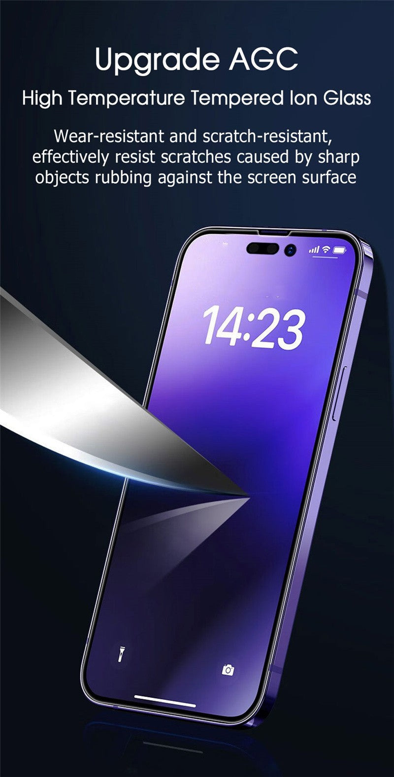 1-3 piezas de vidrio templado de privacidad antiluz azul para iPhone 15 Pro Max 14 Plus 13 12 Mini 11 protección ocular Protector de pantalla transparente