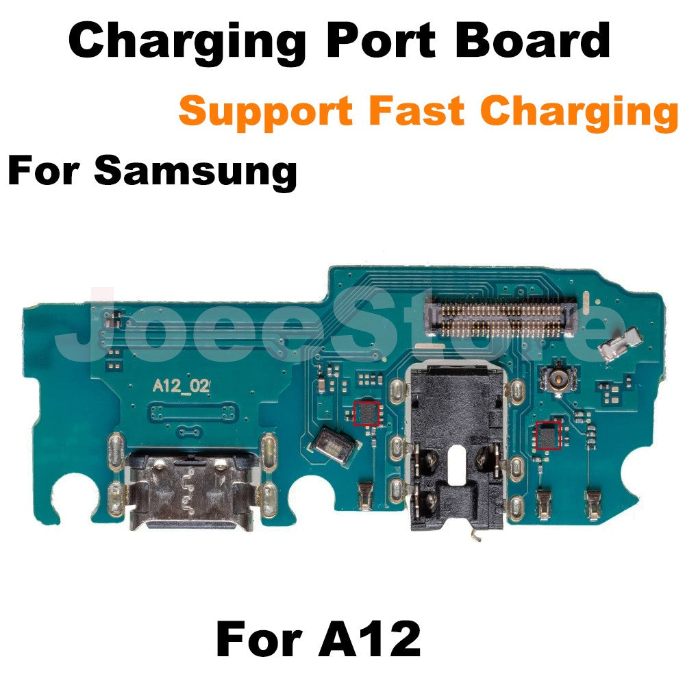 Placa de puerto de carga para Samsung A72 A73 A52 A53 A33 A23 A24 A14 A13 A12 módulo de micrófono USB conector de carga rápida Cable flexible