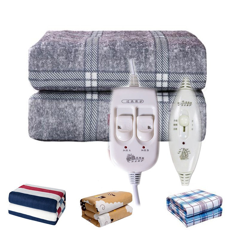Manta eléctrica de 110-220V, protección automática, gruesa, calentador corporal, esterilla eléctrica