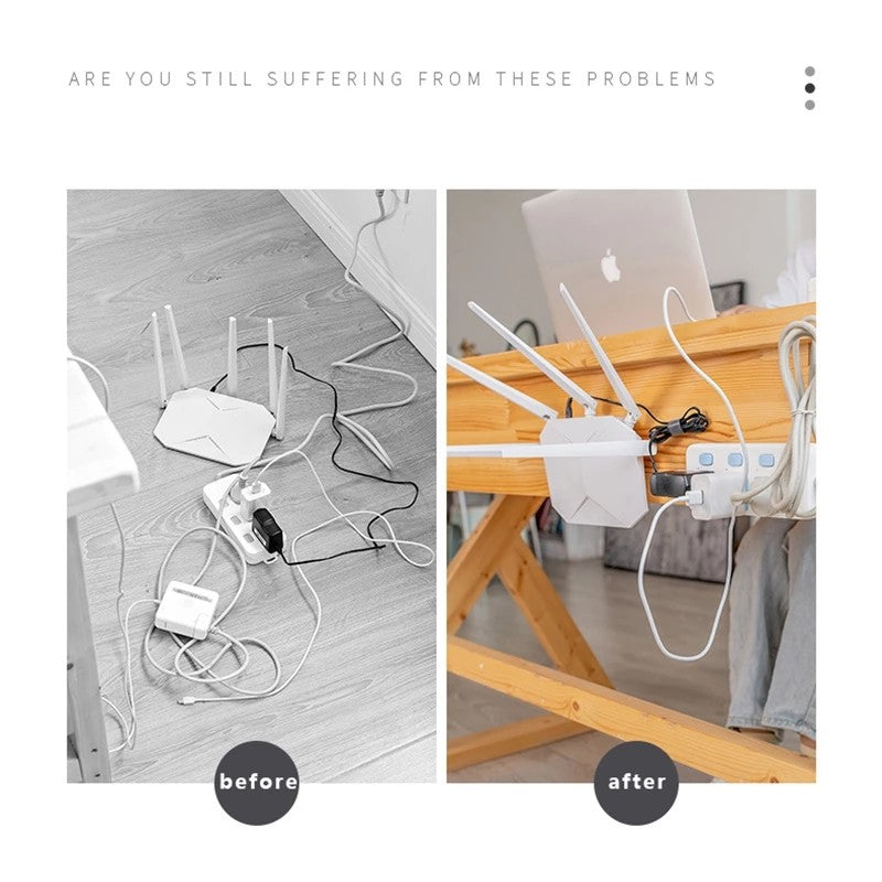 Clips organizadores de cables, ganchos de pared adhesivos de doble cara, soporte de pared con ventosa transparente fuerte para cocina, 10 Uds.