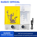 ELEGOO MERCURY XS BUNDLE: Estación de Lavado y Curado con Estación de Lavado Independiente para Impresiones 3D de Resina de Gran Tamaño, Compatible con SATURN 3 ULTRA