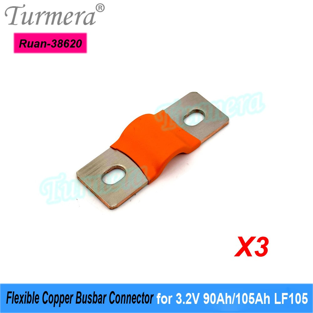 Turmera-batería Lifepo4 de 12V, conector de cobre Flexible, 56mm, 74mm, 2mm, 400A, para uso en batería Lifepo4 de 200Ah, 230Ah, 280Ah, 320Ah
