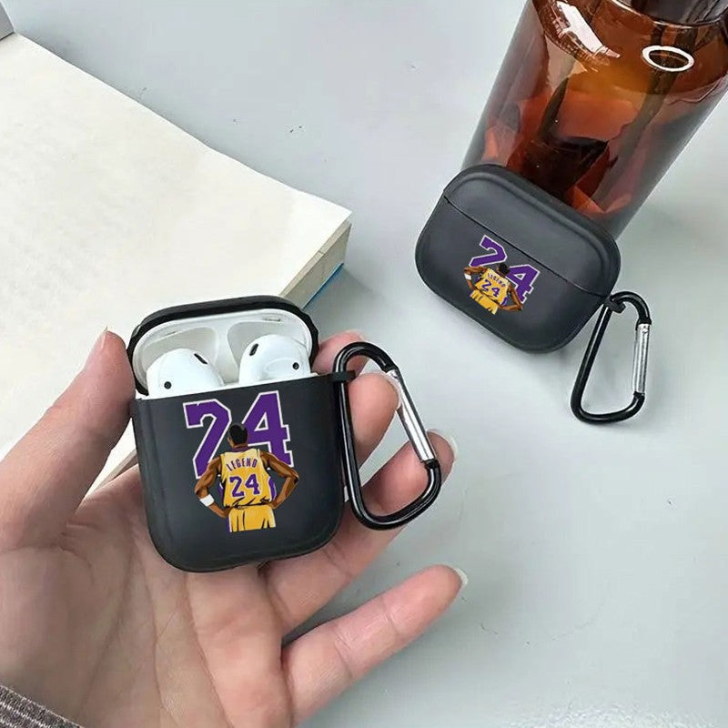 Funda transparente para Airpods negra con estilo, funda para Airpods 4, 2, 3 Pro, 2 generación, funda para Airpod Pro, regalo para auriculares de novio