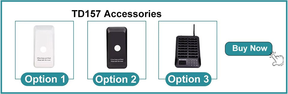 RETEKESS TD157 Sistema de Llamada Inalámbrico para Restaurantes, Localizadores de Mesa, Receptores de Señal Sonora para Food Trucks, Restaurantes de Comida Rápida, Cafeterías y Bares