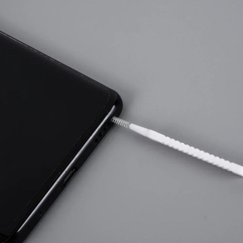 Puerto de carga para teléfono móvil, tapón antipolvo con cepillo de limpieza para IPhone 17 16 14 13 Pro Max Plus Samsung Xiaomi IOS tipo C, juego de limpieza