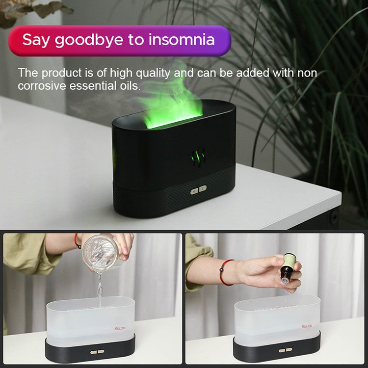 KINSCOTER-Difusor de Aroma ultrasónico, humidificador de aire, generador de niebla fría, nebulizador Led, aceite esencial, lámpara de llama