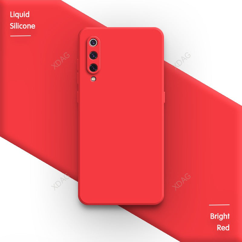 Funda básica de Color caramelo puro para Xiaomi Mi 9 Mi9 SE Pro Lite Explorer 9SE 9Pro 9Lite Funda trasera de silicona líquida cuadrada suave