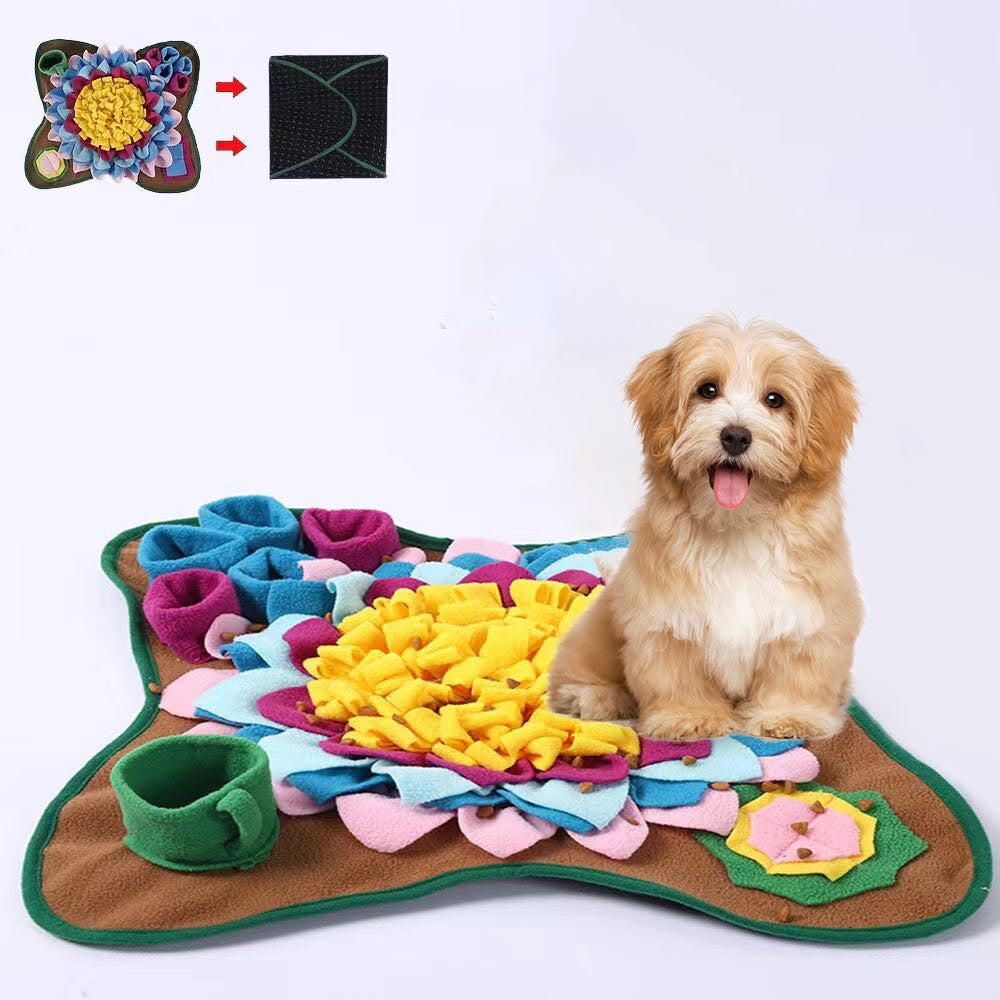 Buena calidad Estera de snuffle para mascotas para perros, rompecabezas de alimentación interactivo para comodidad y suavidad del aburrimiento
