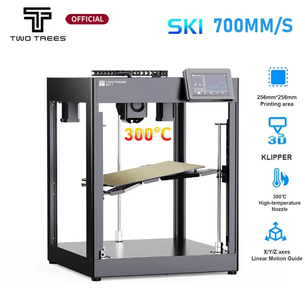 TwoTrees SK1 700 mm/s Klipper impresora 3D CoreXY con pantalla táctil a Color de nivelación automática impresión de alta velocidad impresora 3D FDM