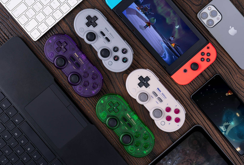 Control Inalámbrico para Juegos 8Bitdo SN30 Pro con Bluetooth y Efecto Hall para Switch 2, MacOS, Android, Raspberry Pi, Windows, Steam Deck
