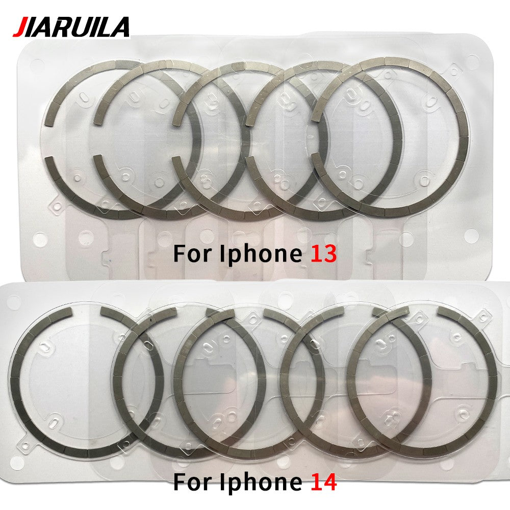 Reemplazo magnético de carcasa trasera para Iphone 12 13 14 Pro Max Mini Plus imán de carga inalámbrica de vidrio de cubierta trasera