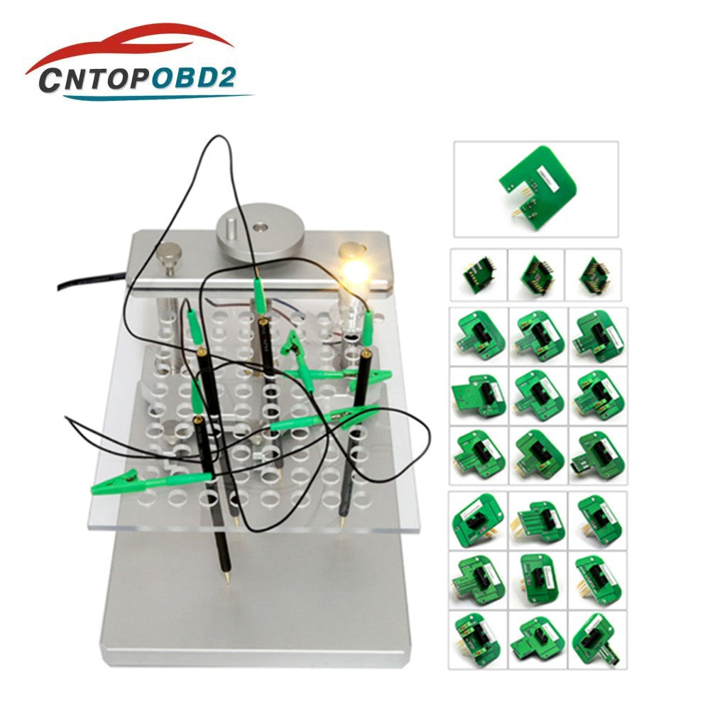 Marco LED BDM de acero inoxidable con 4 bolígrafos de sonda, 22 Uds., adaptadores BDM para herramienta de programación de sintonización de Chip ECU KTAG/KESS/Fgtech