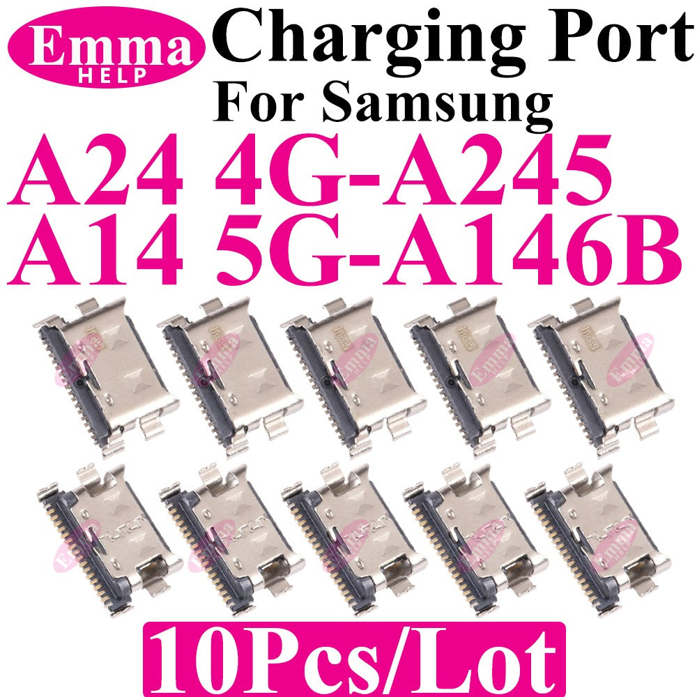 10 Conectores Originales para Puerto de Carga USB para Samsung A15 A05S A25 A35 A55 A13 A04S A14 A23 A33 A24 A34 A54 A53