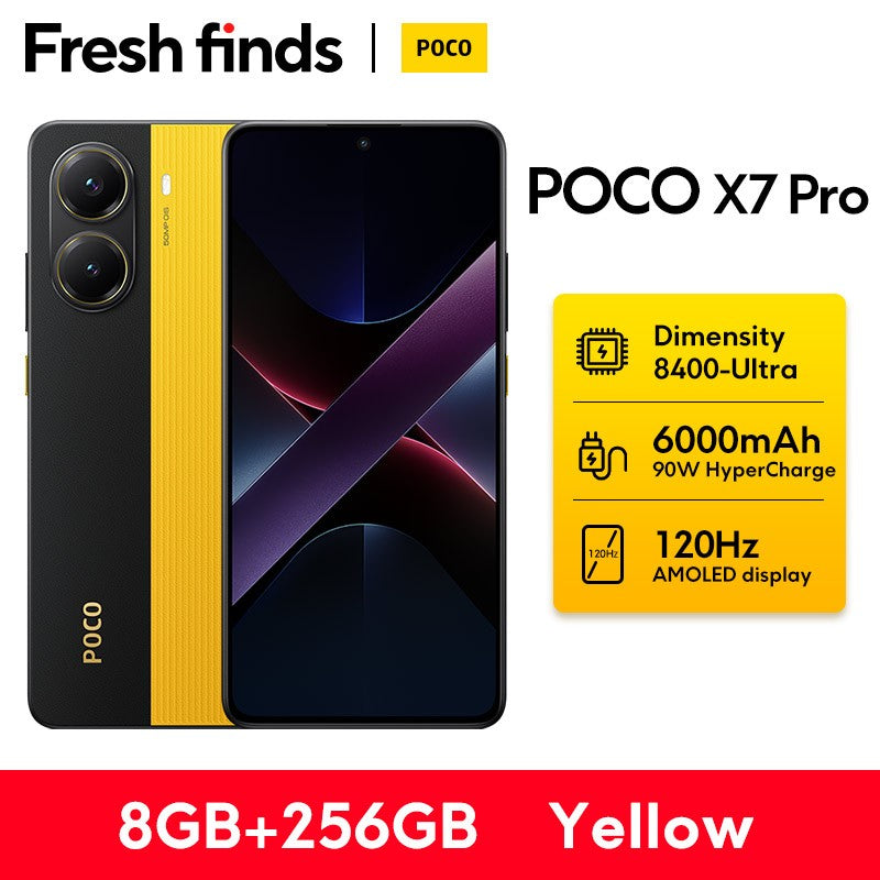 POCO X7 Pro 5G Versión Global Smartphone Dimensity 8400-Ultra 6000mAh 90W Carga 50MP Cámara con OIS NFC