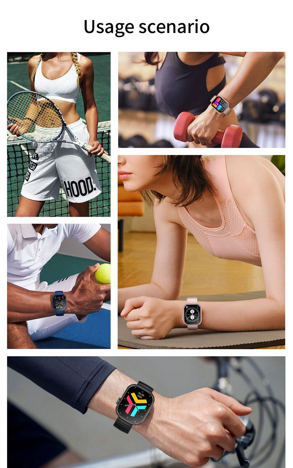 Reloj inteligente para hombre y mujer, pulsera con linterna LED, más de 100 modos deportivos, rastreador de actividad física, temperatura corporal, pantalla de 2,01"
