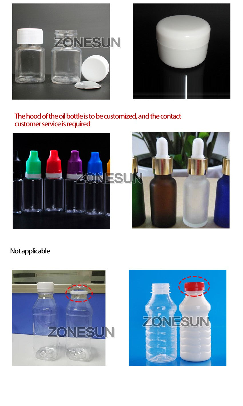 ZONESUN-Máquina Manual de tapado de botellas, sellador de tapas de rosca de 10-30MM