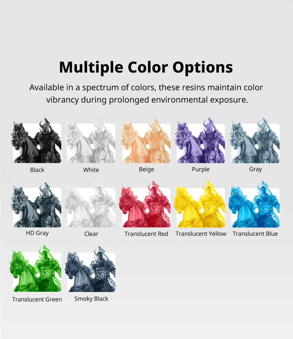Compre 2 kg para obtener 3 kg ANYCUBIC-resina ABS 3D de alta precisión para LCD, fotopolímero estándar de 405nm, curado UV, 2 unidades por lote