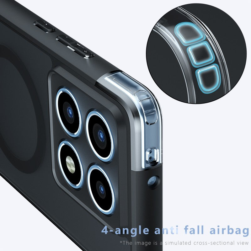 Funda protectora magnética para Xiaomi 14T Pro Armor Funda para Mi 14T Mi14T Pro Funda de teléfono transparente mate a prueba de golpes