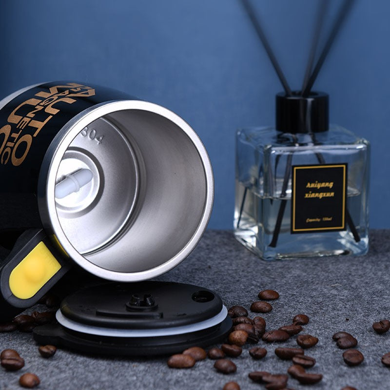Taza magnética automática para mezclar café y leche, vaso de acero inoxidable 304, batidora creativa, mezclador inteligente, tazas térmicas, novedad