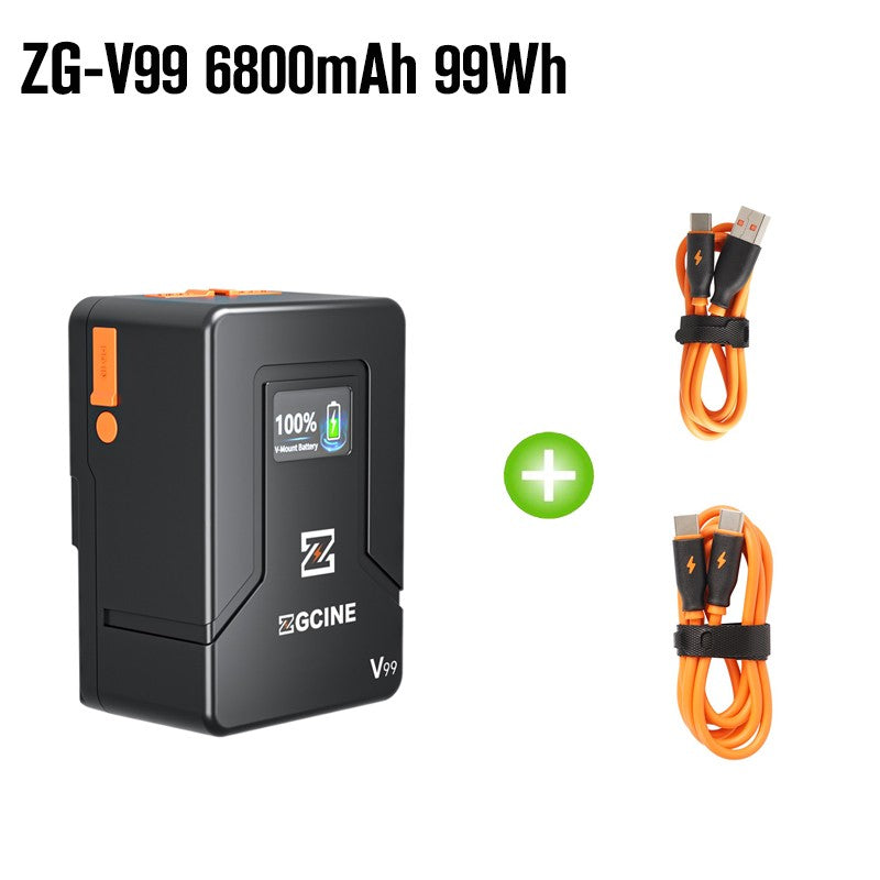 (DO Brasil) Batería de litio V-Lock ZGCINE ZG-S200 V99 con montura V para videocámaras/dispositivos digitales/luces de video/monitores