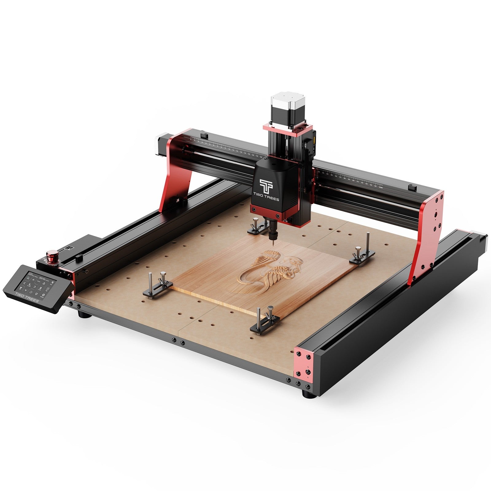Twotrees-enrutador CNC de 3 ejes/4 ejes, fresadora y cortadora TTC450 PRO, grabador de joyería para madera, acrílico, PCB, PVC, MDF, Metal