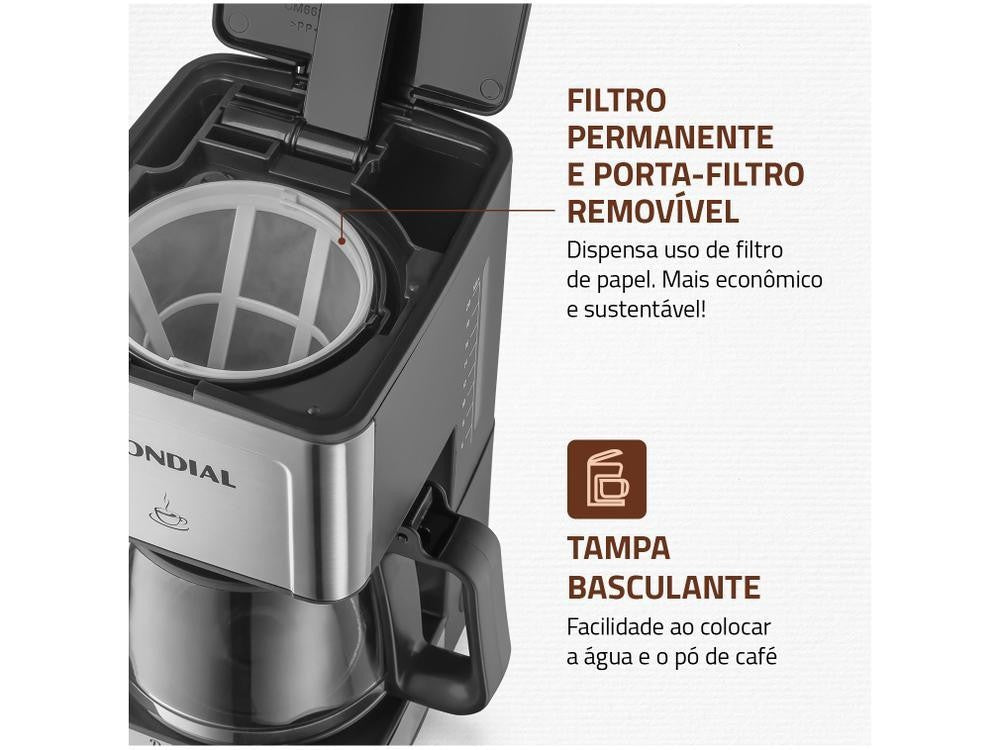 Cafetera eléctrica Mondial Dolce Arome, 20 Cafes-220V