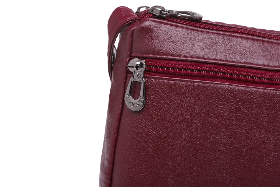 Bolso bandolera de Color liso que combina con todo, bolsos de hombro de alta capacidad para mujer, bolso de mano de piel sintética de alta calidad 2021