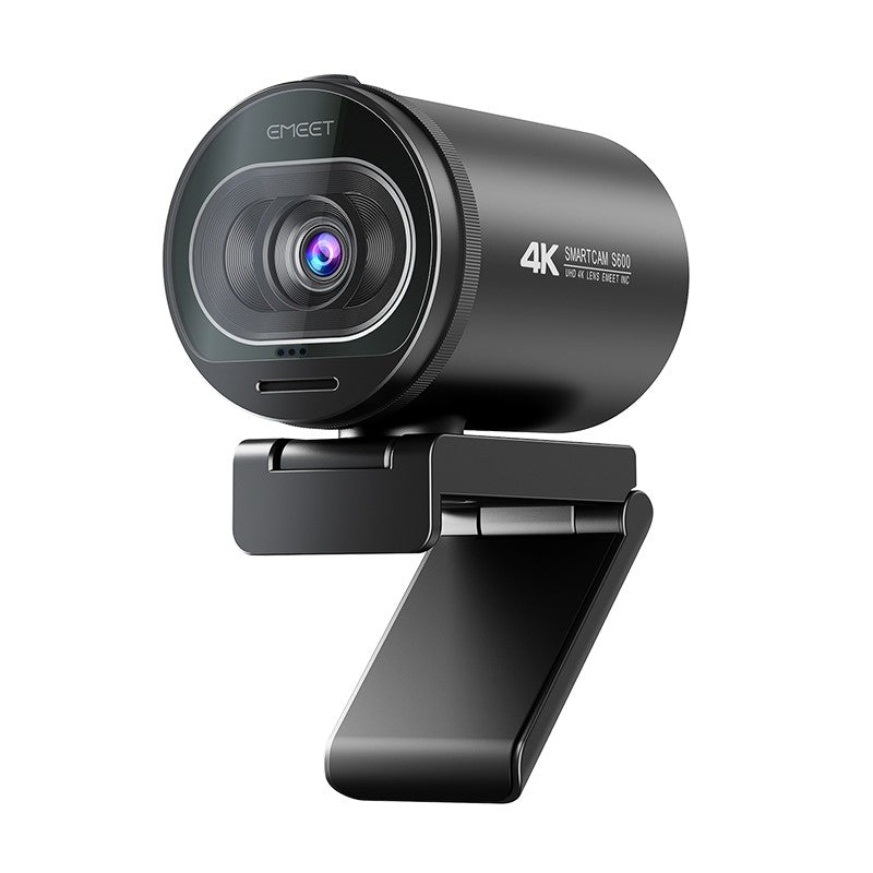 Cámara Web 4K 1080P 60FPS con Enfoque Automático, Cámara Web para Transmisión en Vivo EMEET S600 con Micrófonos y Cubierta de Privacidad para Tiktok/YouTube