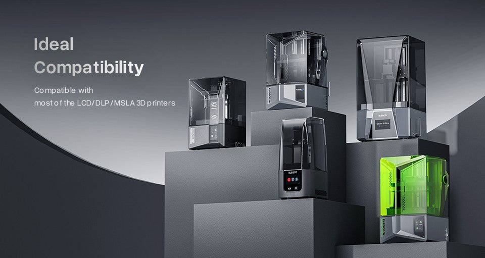 ELEGOO MERCURY PLUS V3.0 Máquina de Lavado y Curado 2 en 1 con Mayor Capacidad Compatible con la Mayoría de las Impresoras 3D LCD/DLP/SLA