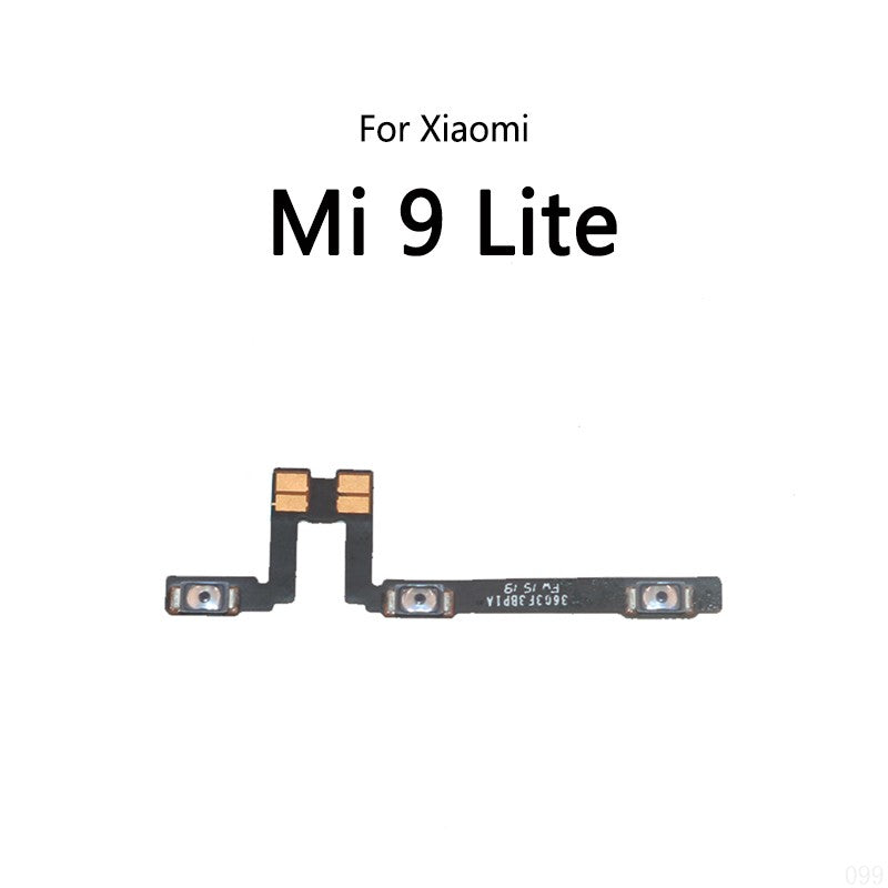 Botón de encendido interruptor volumen botón de silencio encendido/apagado Cable flexible para Xiaomi Mi 9 Pro 9SE 9T Lite