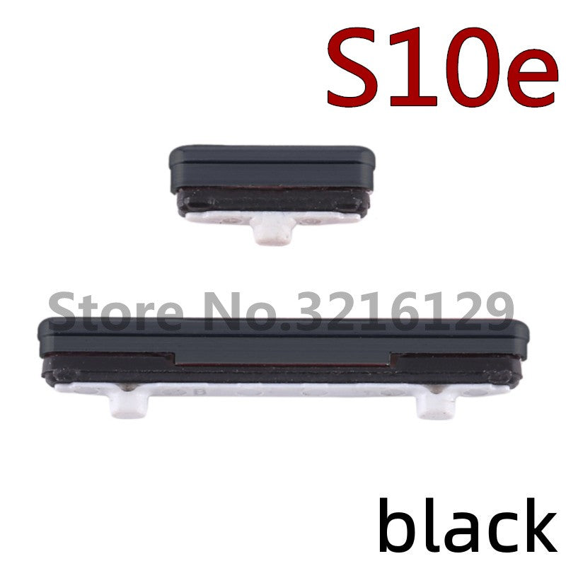 Juego de 2 botones laterales de volumen de energía para Samsung Galaxy S10e S10 + Plus G970 G973 G975 G977 5G On Off piezas de reparación de teclas laterales pequeñas
