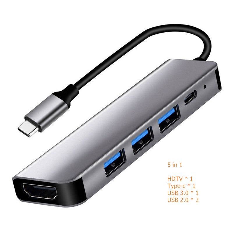 Adaptador USB C a HDMI 4K, USB 3.0 Tipo C PD SD TF, Estación de Acoplamiento, Divisor para MacBook, iPad, Samsung S10, Dex, Laptop