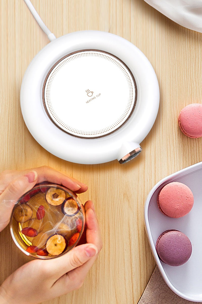 Calentador de tazas de café USB para té, leche, agua, bebidas, 3 temperaturas, calentador de tazas de bebidas eléctrico para el hogar, oficina, uso de escritorio, Idea de regalo