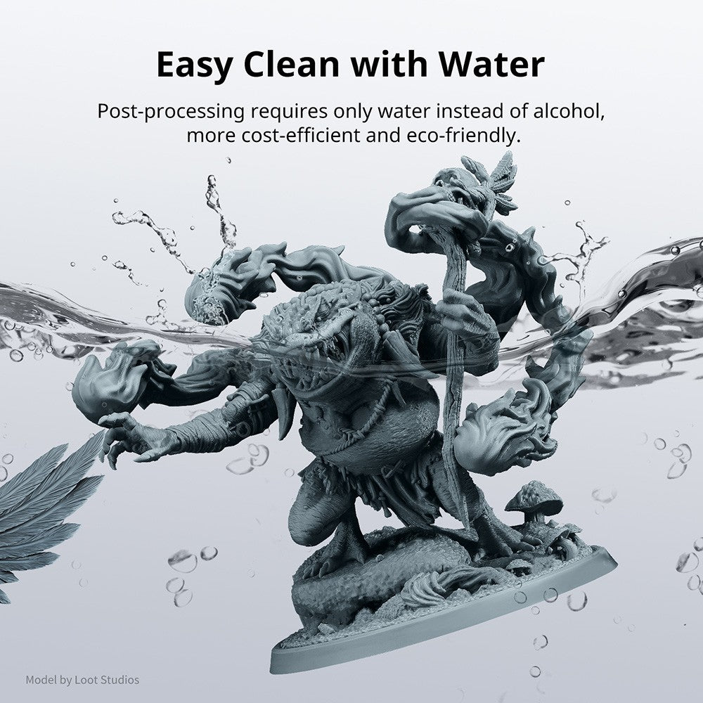 ANYCUBIC-lavado con agua, resina de impresora 3D de 10KG, lavable con agua, alta precisión, bajo olor y baja viscosidad para Photon de impresora LCD 3D