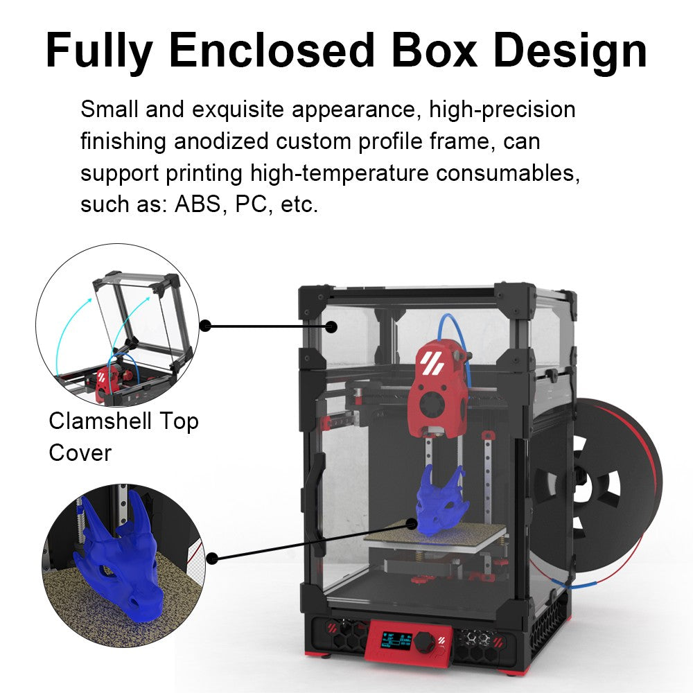 FYSETC Voron 0,2 R1 V1.1 Pro Corexy impresora 3d Kit actualizado con Kit catalizador V2.0 y placa base M36 Sailfish Hotend de alto flujo