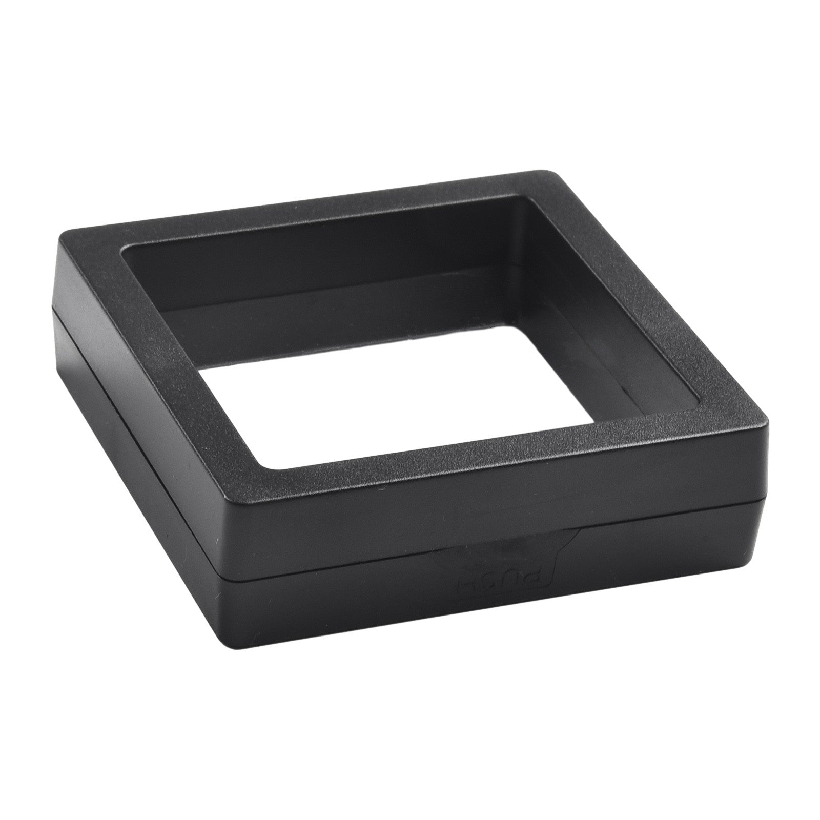5/10 Uds. Marco flotante 3D anillo de joyería soporte para presentación de monedas caja de almacenamiento suministros para el hogar negro/blanco 70mm x 70mm x 20mm