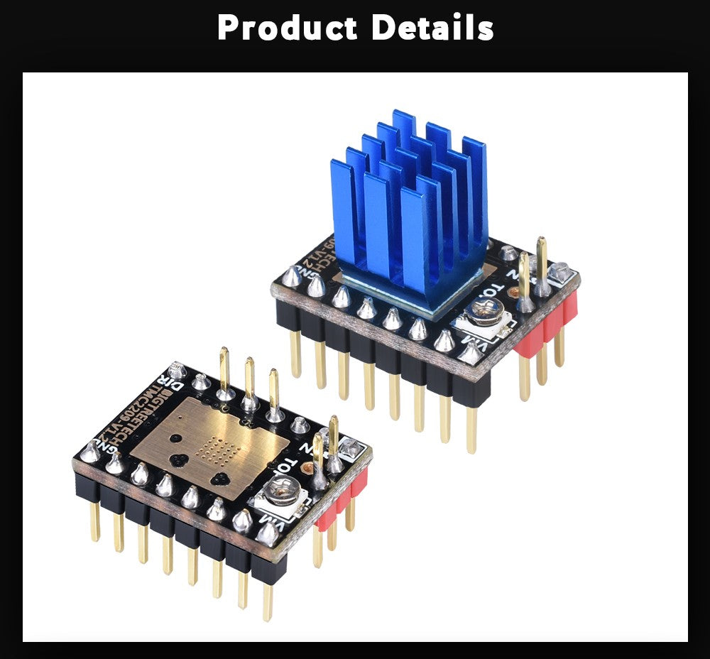 BIGTREETECH controlador de Motor paso a paso TMC2209 V1.3  piezas de impresora 3D TMC2208 para BTT Octopus SKR V1.4 SKR Mini E3 Ender3 V2 Voron 2.4