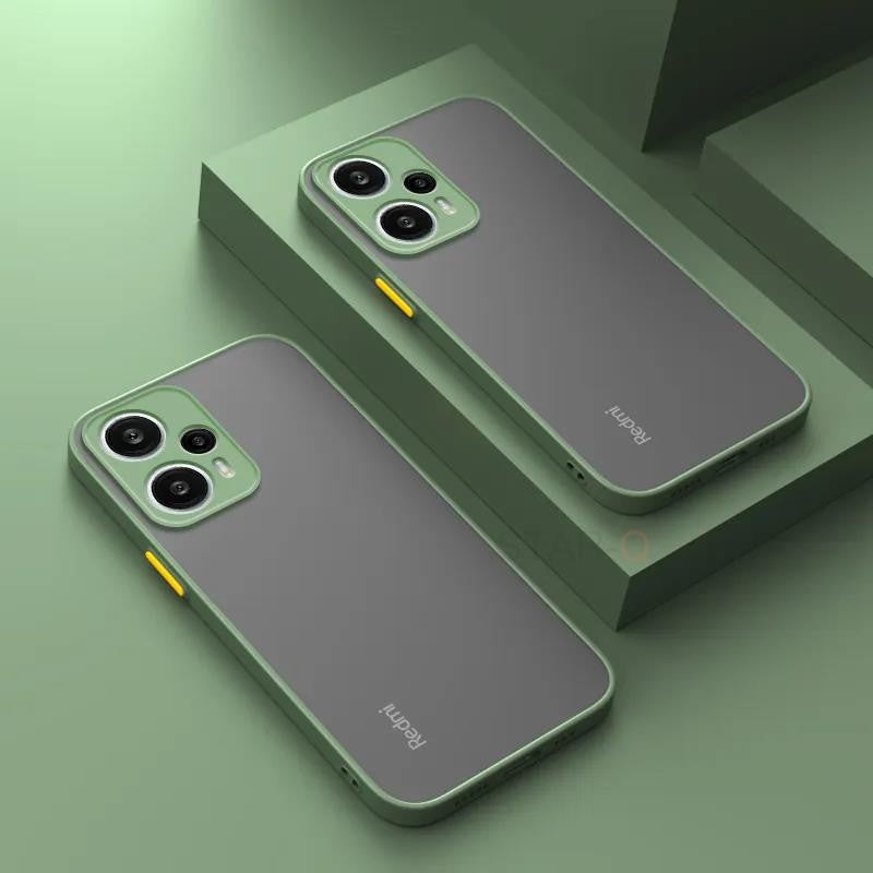 Funda rígida mate Note12 S para Xiaomi Redmi Note 12 Pro Plus 5g 12s 12pro 4g, funda trasera de silicona translúcida a prueba de golpes Redmi12