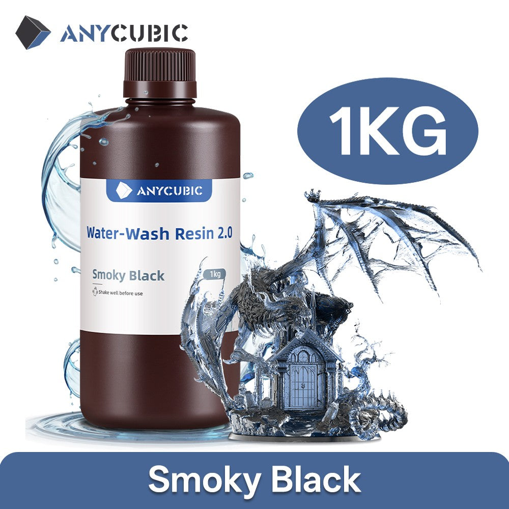 Resina ANYCUBIC lavable con agua, bajo olor, baja viscosidad, 405nm, resina UV para impresión LCD 3D, resina de impresora 3D de alta precisión
