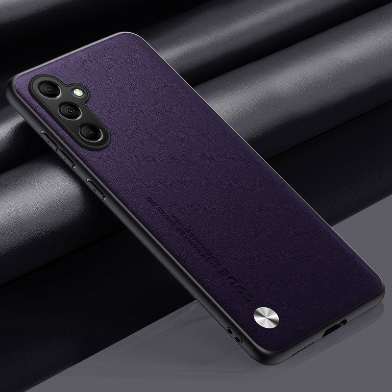 Funda mate M54 para Samsung Galaxy M54 M14 A34 A54 A24 A04 A04S A14 5G, funda de teléfono de protección completa delgada de silicona de cuero PU liso