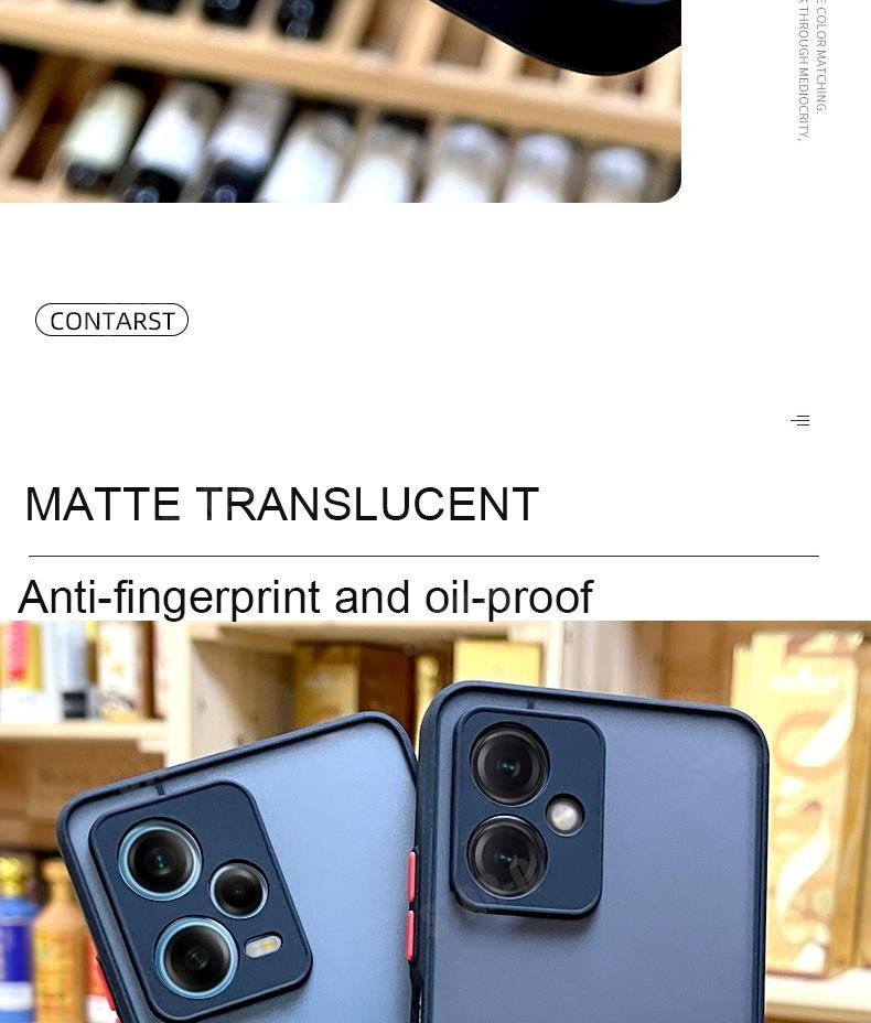 Funda rígida mate Note12 S para Xiaomi Redmi Note 12 Pro Plus 5g 12s 12pro 4g, funda trasera de silicona translúcida a prueba de golpes Redmi12