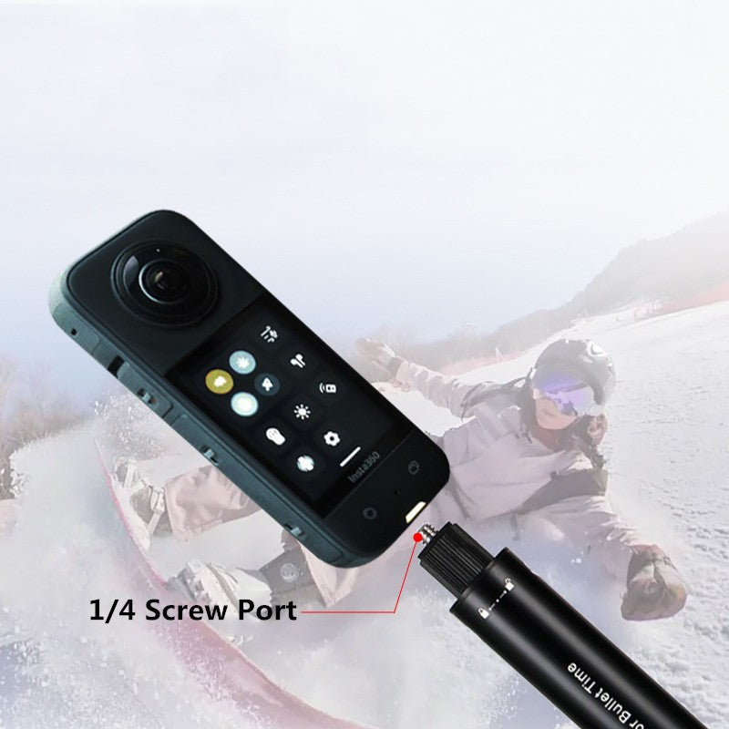 Palo de Selfie Invisible para GoPro 13, 12, 11, 10, 9, 8, Insta360 X5, X4, X3, X2, monopié extendido de 1/4 ", accesorios para cámaras deportivas